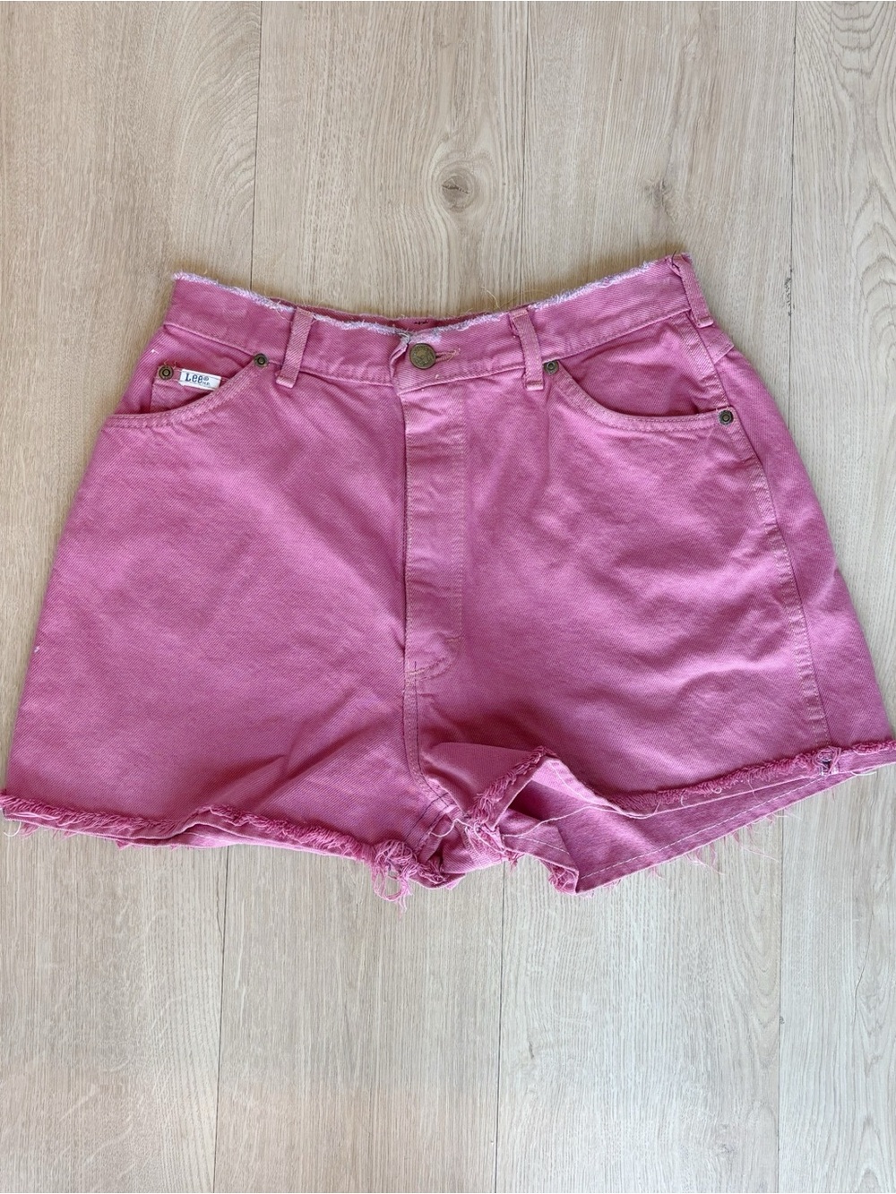 Lee pink corduroy shorts